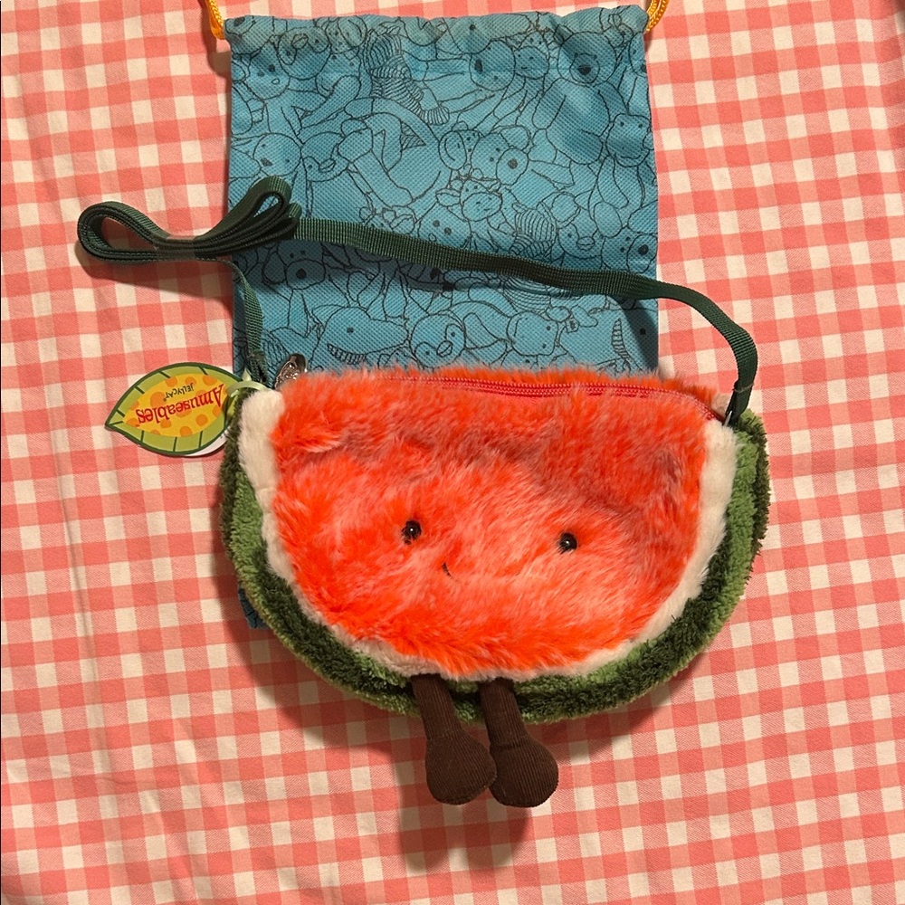 NWT Jellycat Amuseables Watermelon crossbody bag - Picture 2 of 4